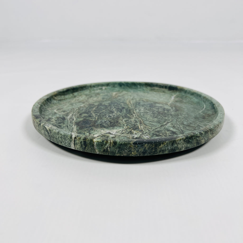 Jungle Green Marble Plate