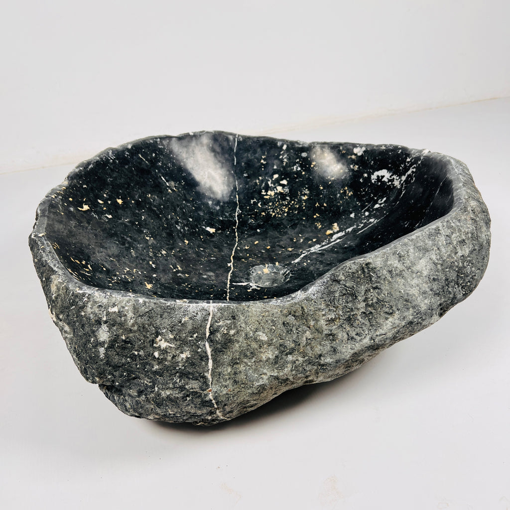 Charcoal Hue River Stone Sink