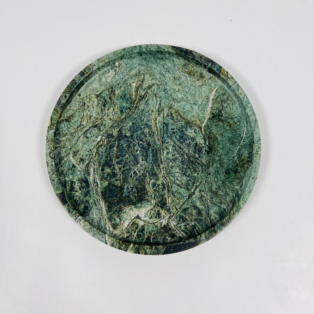 Jungle Green Marble Plate