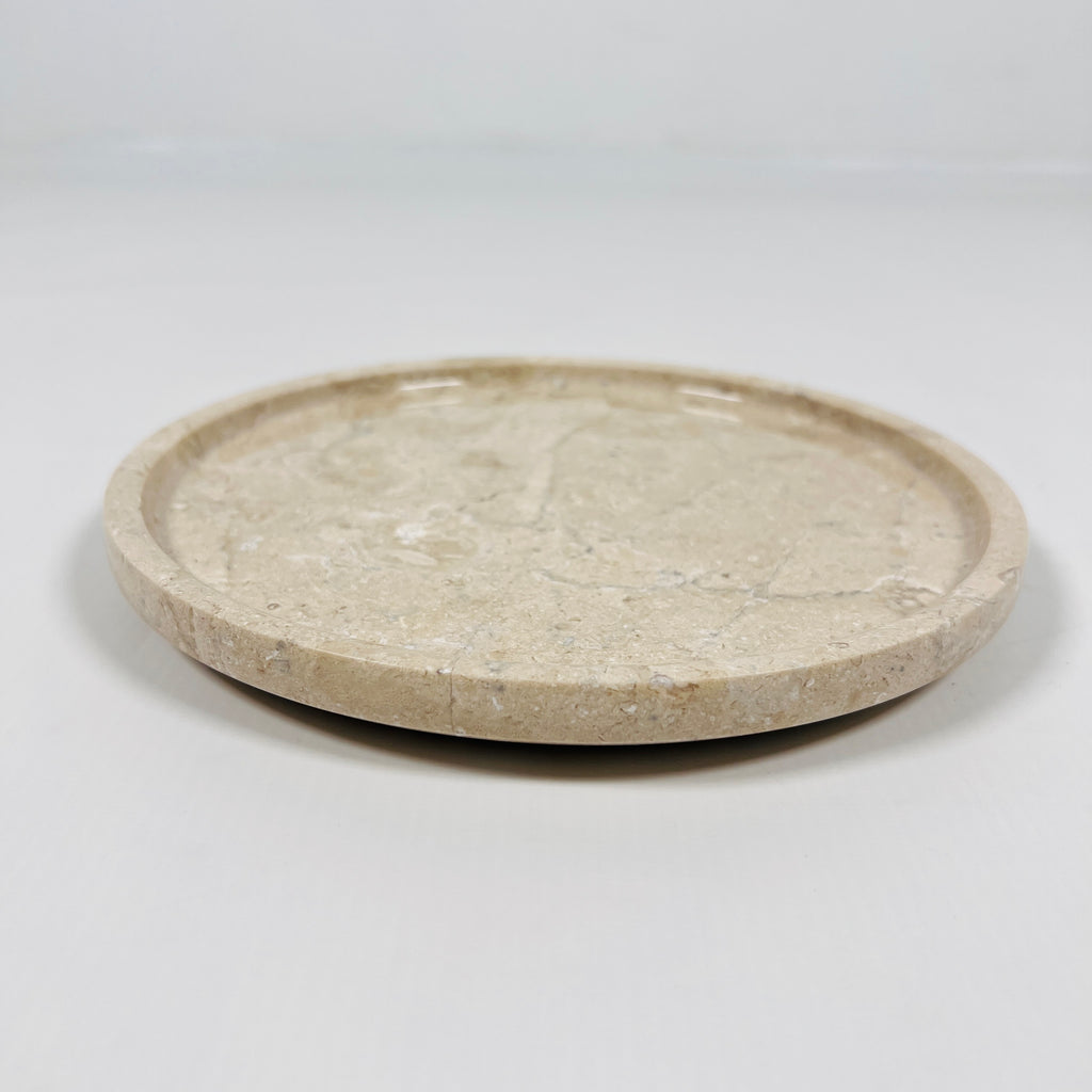 Beige Virona Marble Plate