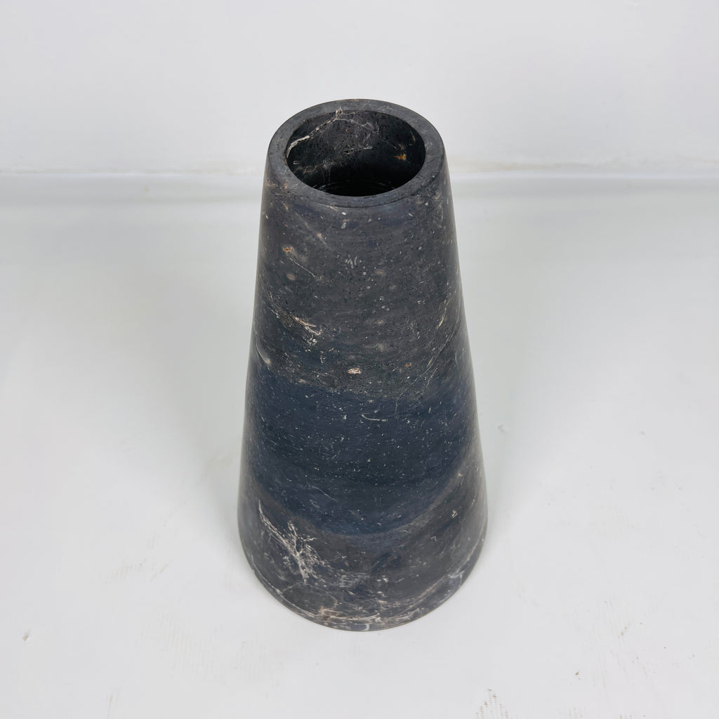 Funnel Black Vase