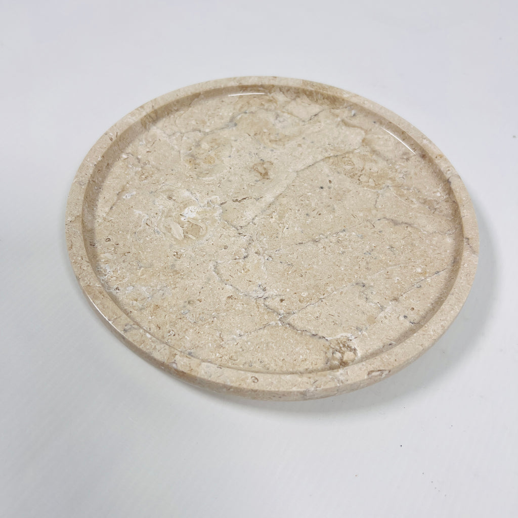 Beige Virona Marble Plate