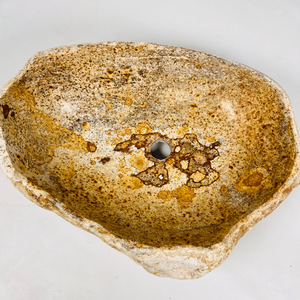 Caramel Glaze River Stone Sink