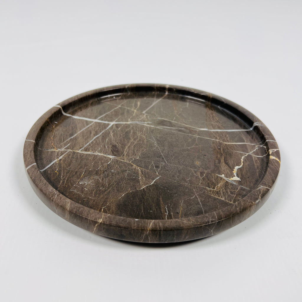 Panther Brown Marble Plate