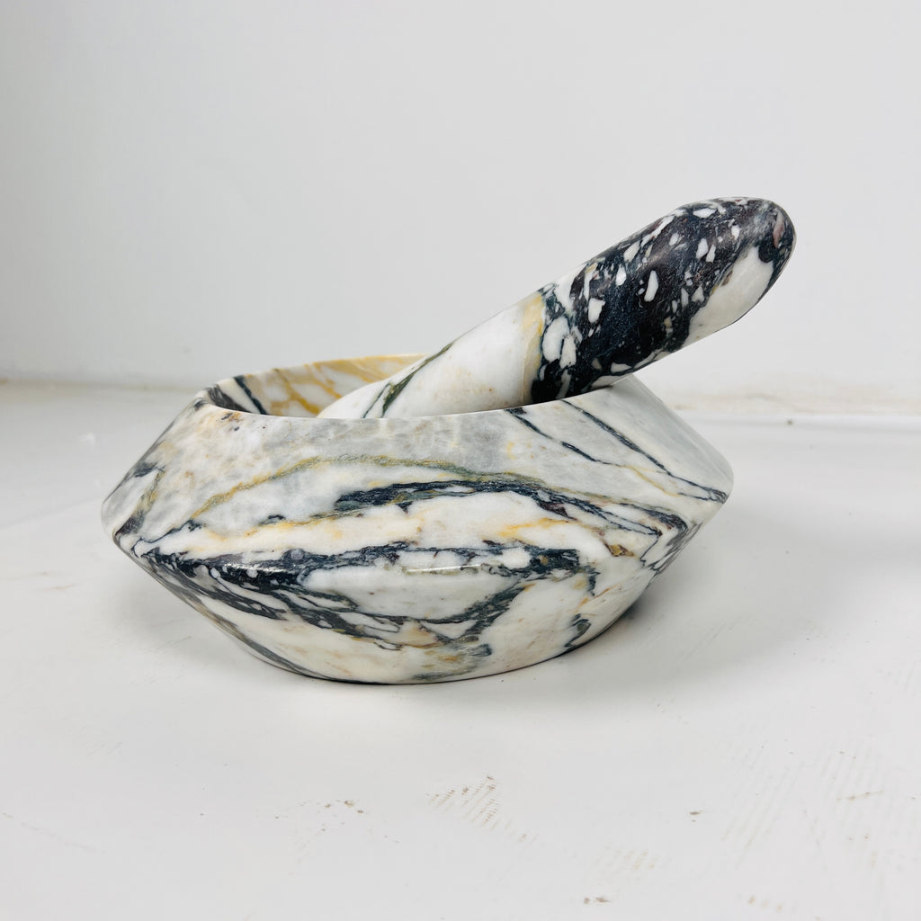 Veined Mortar & pestle