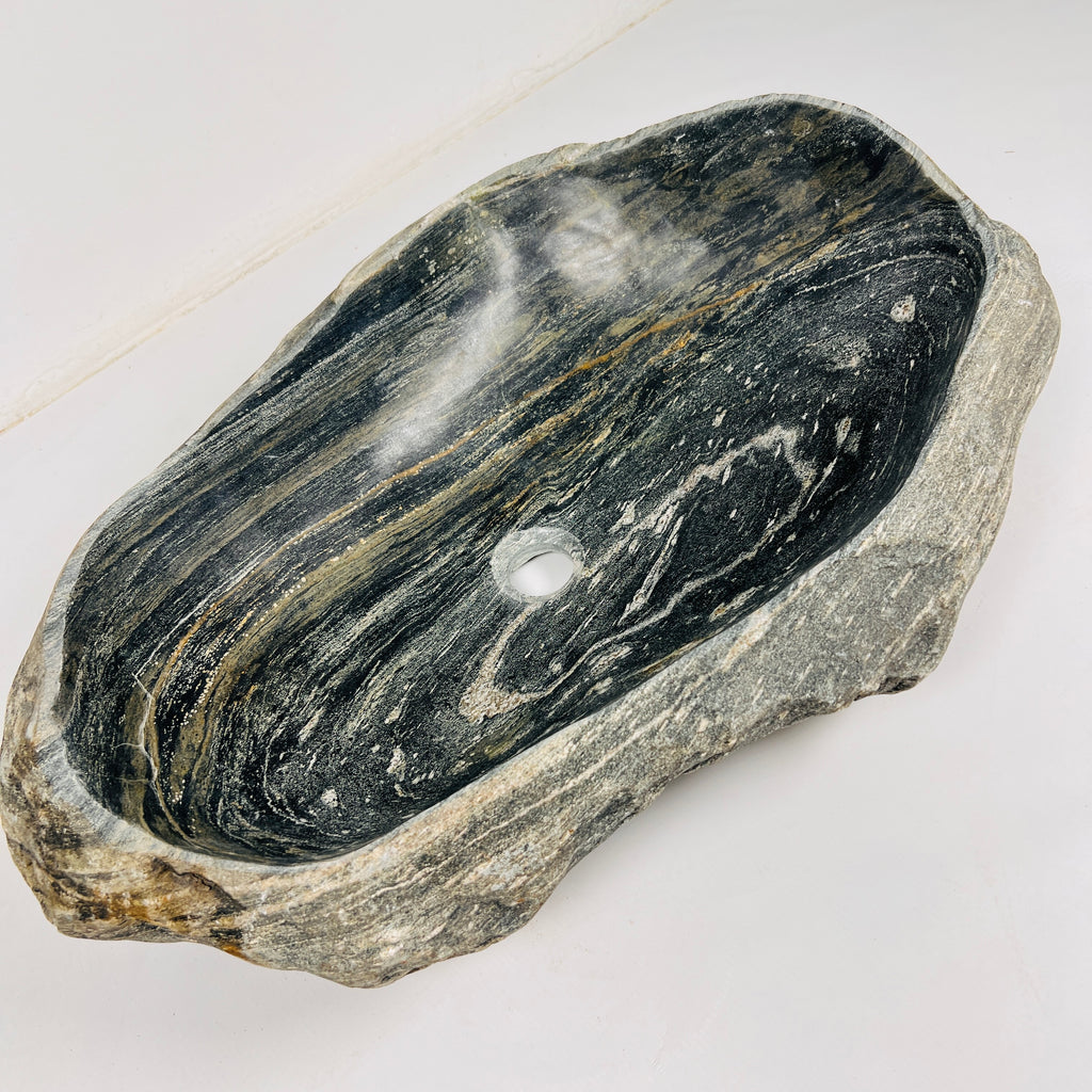 Textured Revolve River Stone Sink