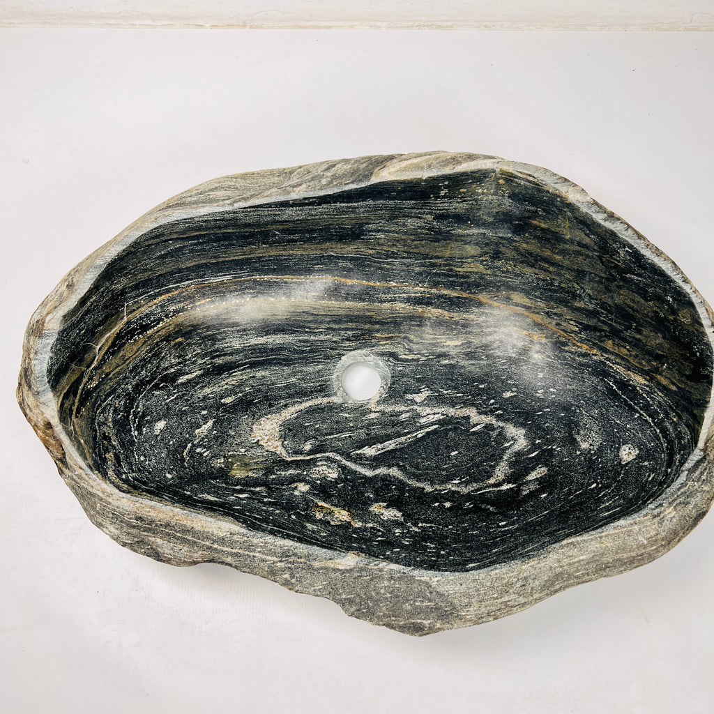 Textured Revolve River Stone Sink