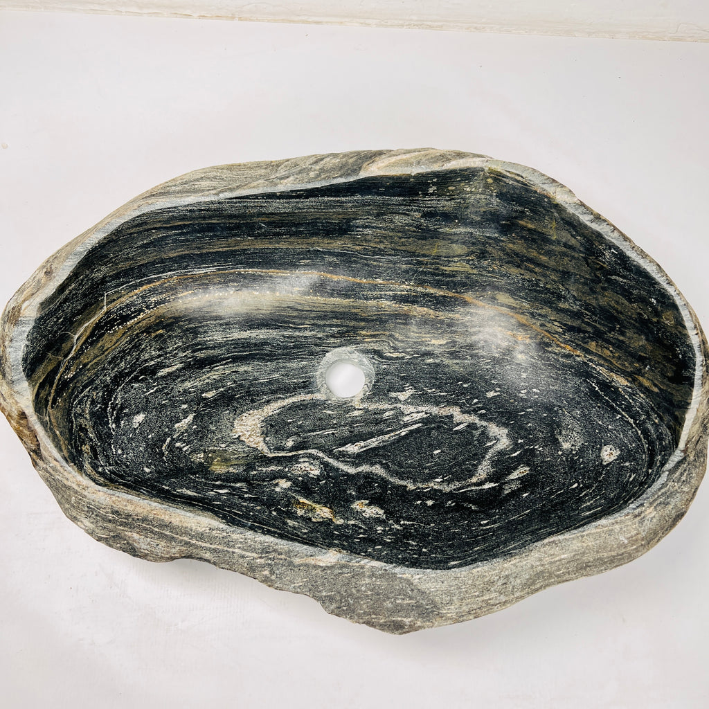 Textured Revolve River Stone Sink