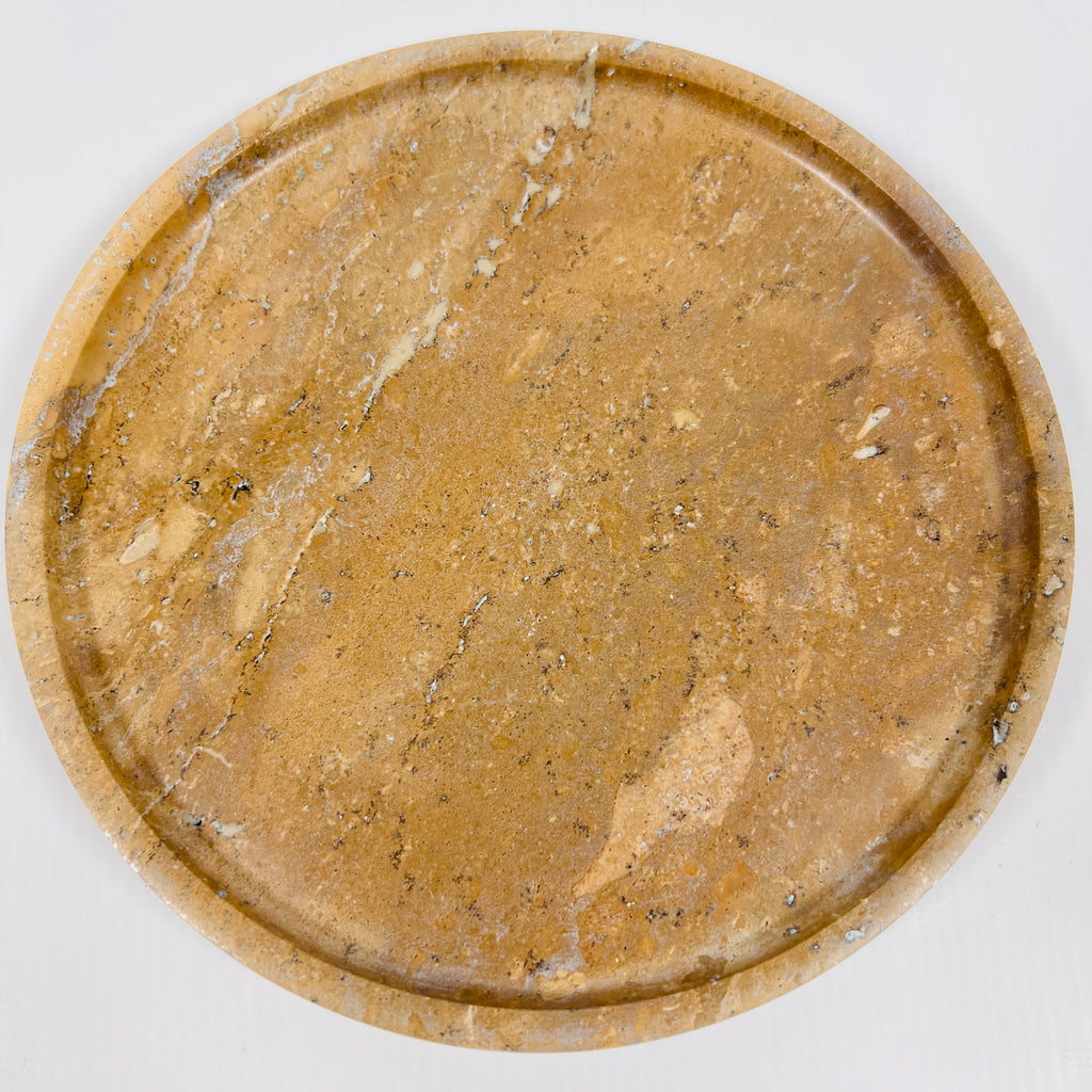 Yellow Travertine Plate