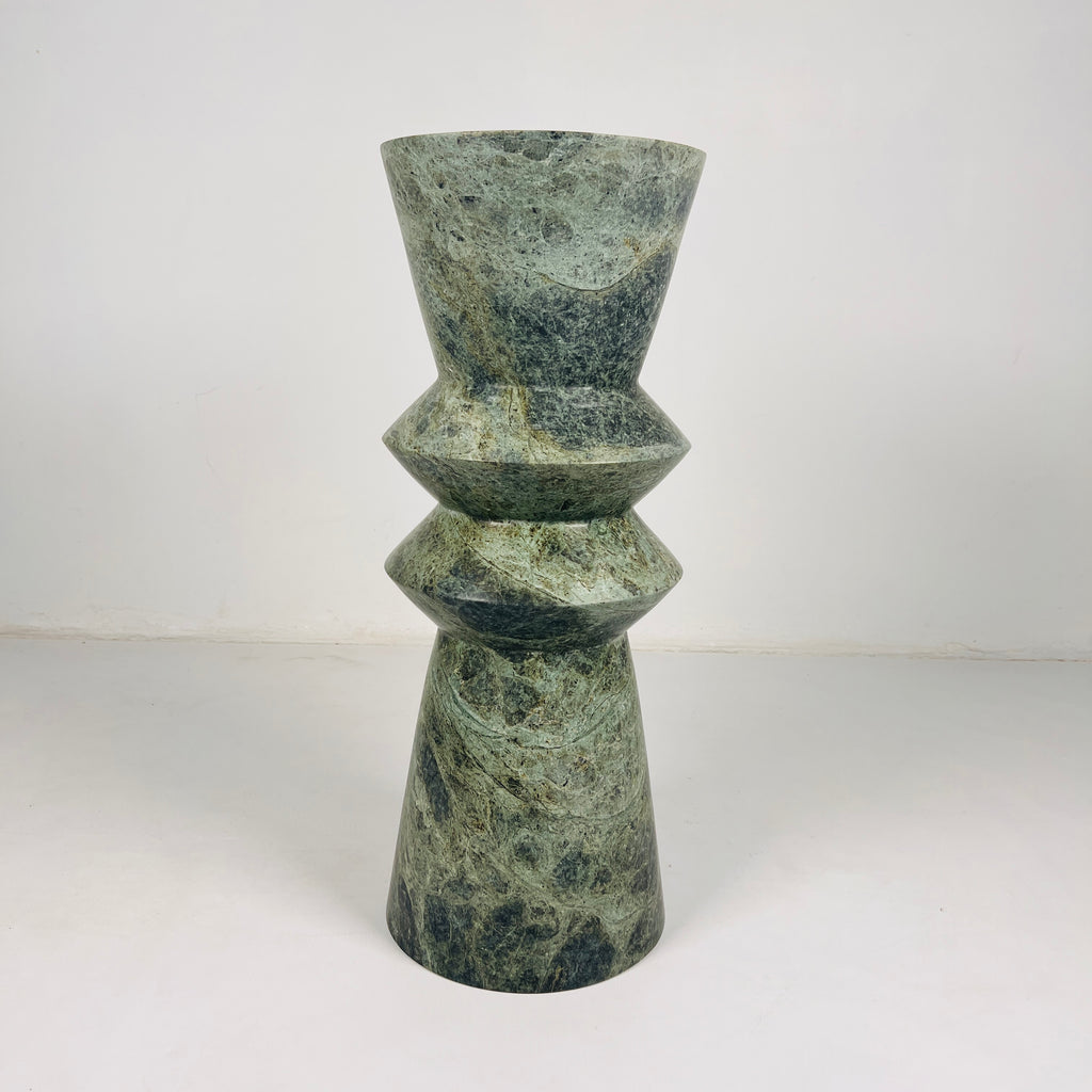 Jungle Green Ringed Vase (Large)