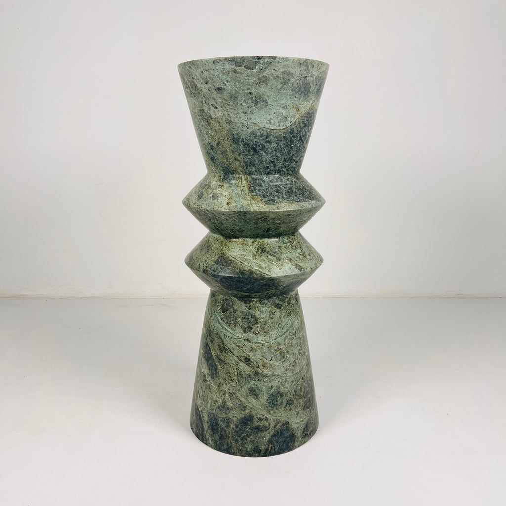 Jungle Green Ringed Vase (Large)