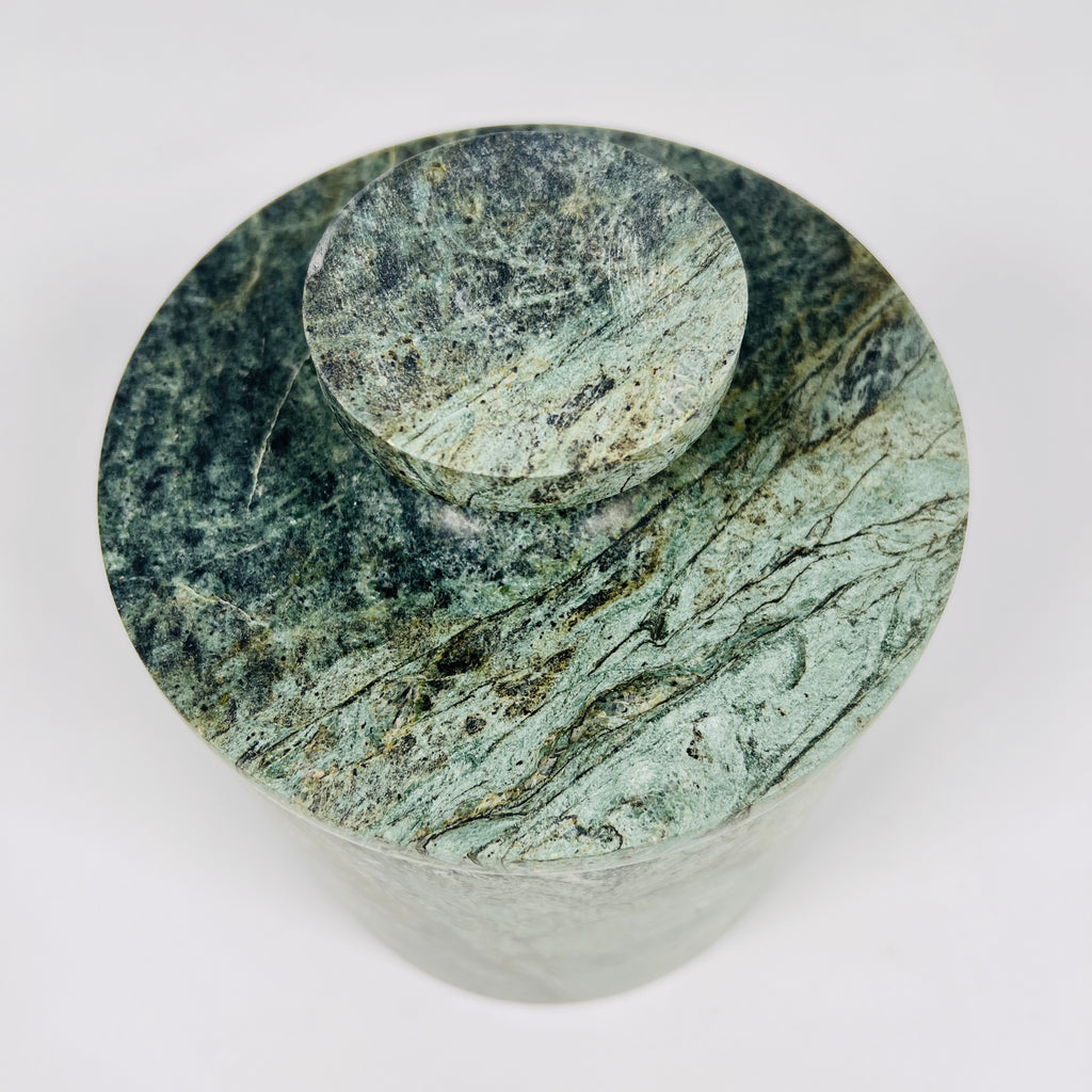 Moss Green Marble Jar