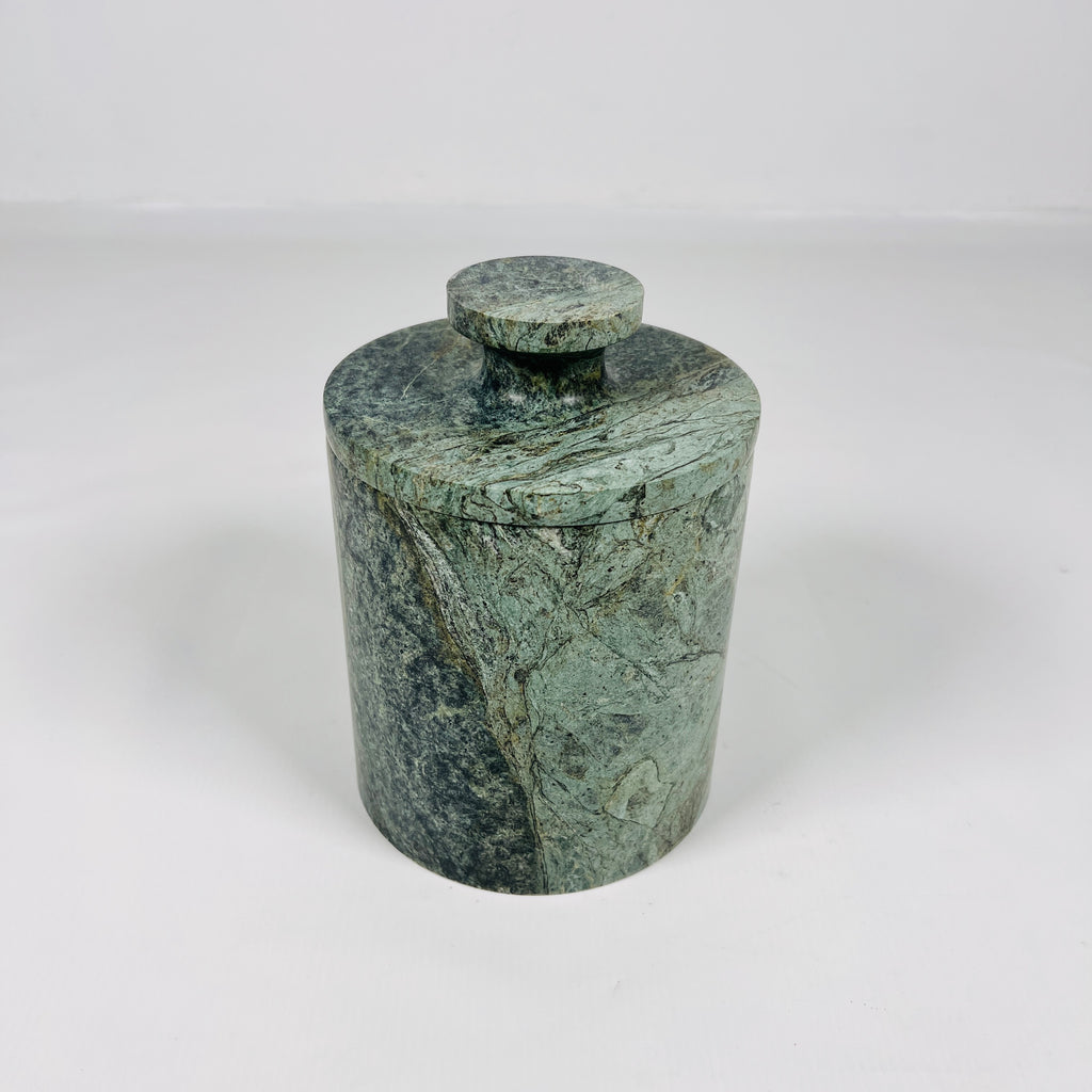 Moss Green Marble Jar