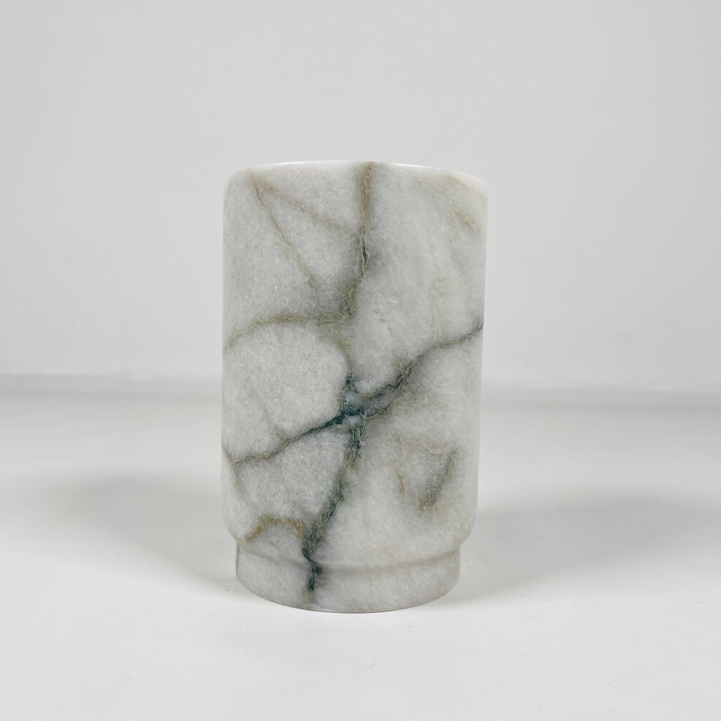 Grey Veined Marble Bottle Holder