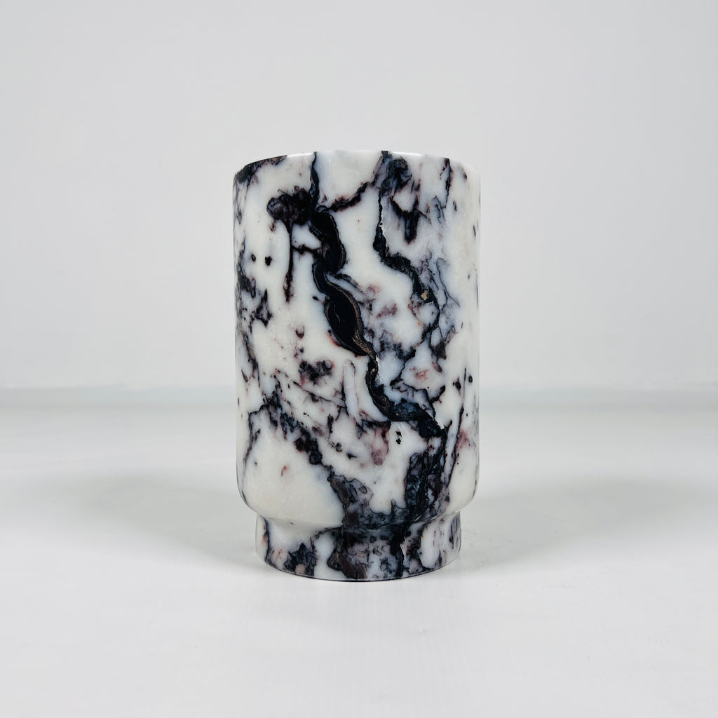 Black Veined Marble Bottle Holder