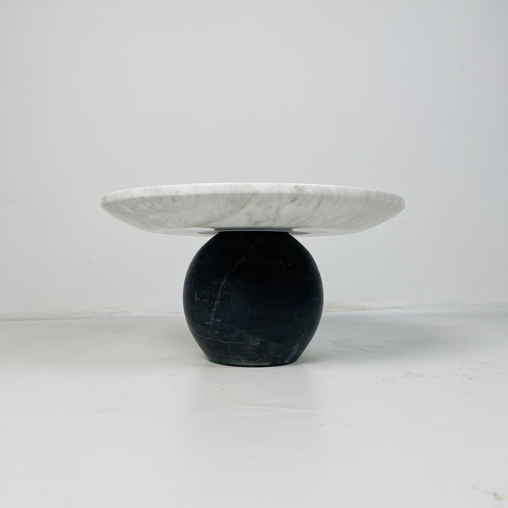 Light Grey Ball Bottom Marble Cake Stand