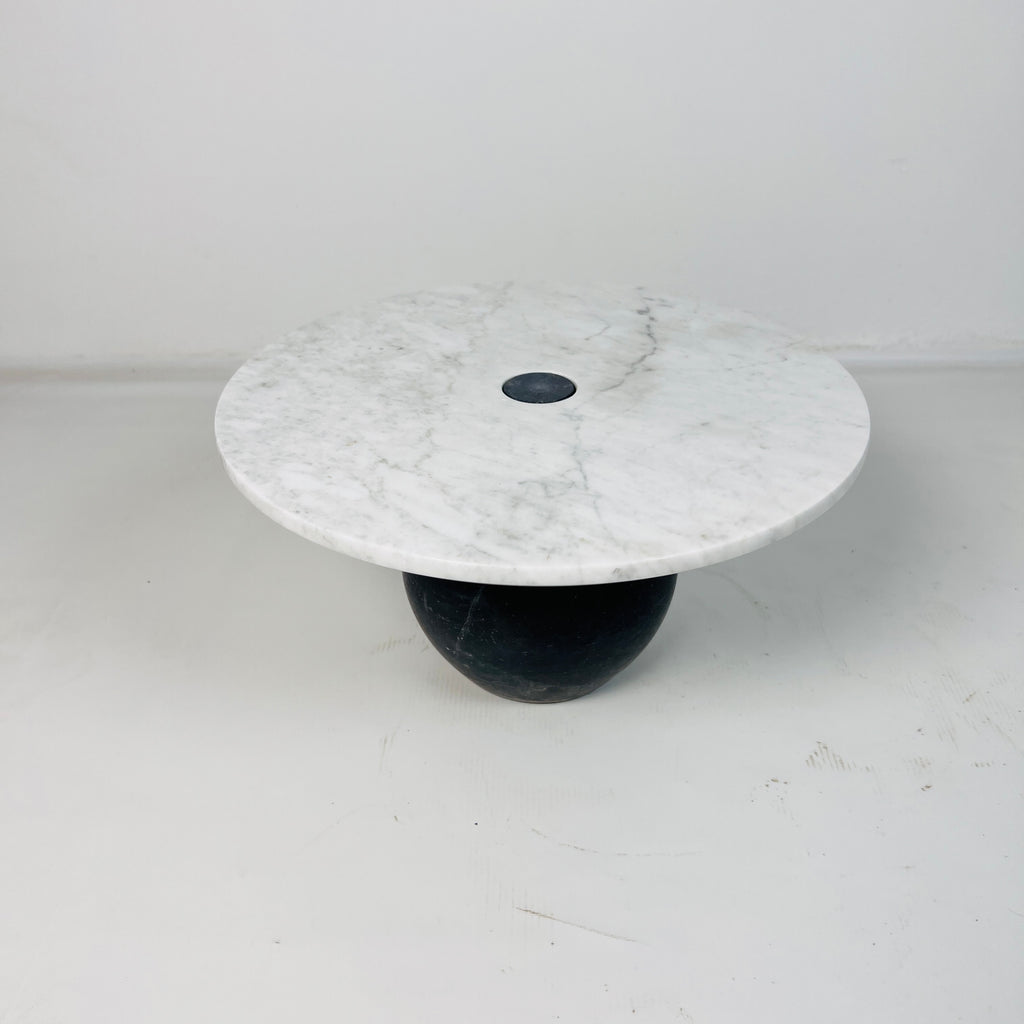 Light Grey Ball Bottom Marble Cake Stand