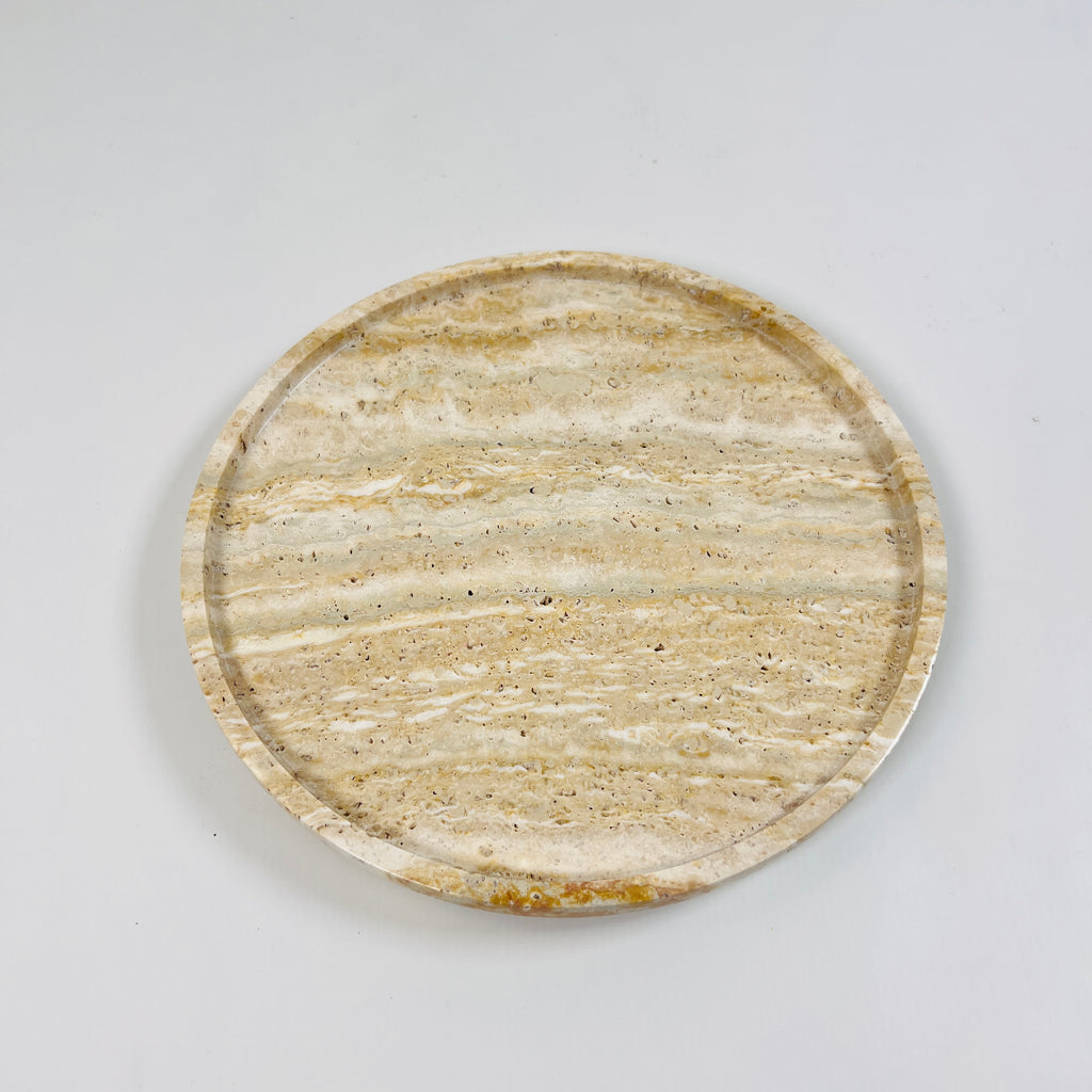 Waved Travertine Plate