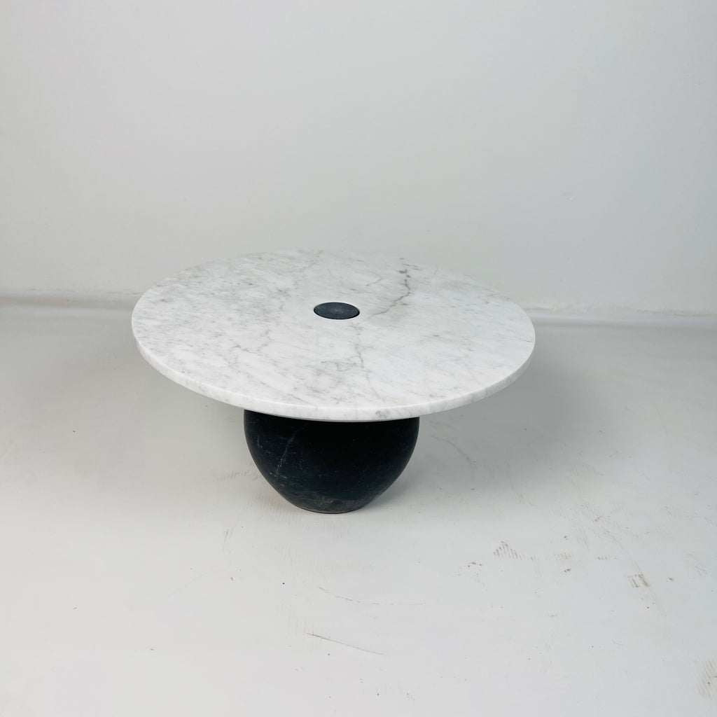 Light Grey Ball Bottom Marble Cake Stand