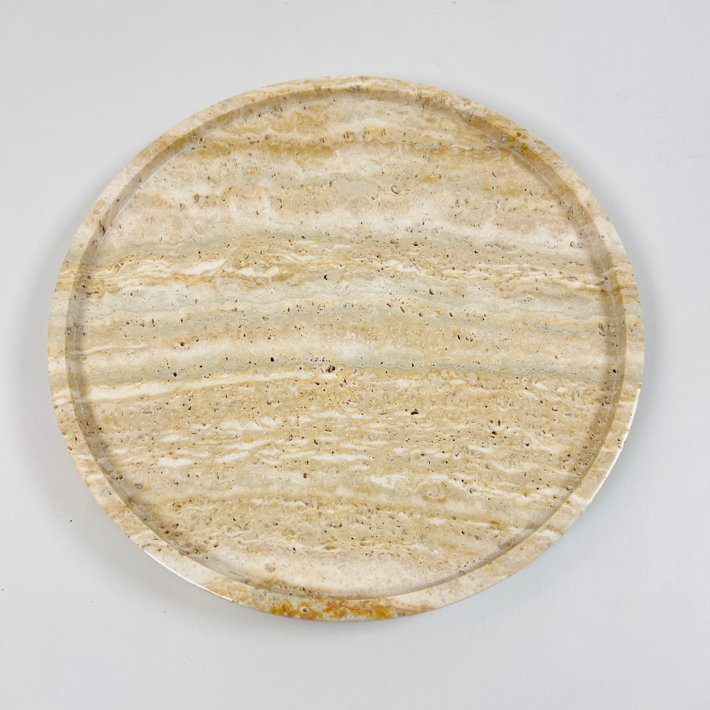 Waved Travertine Plate