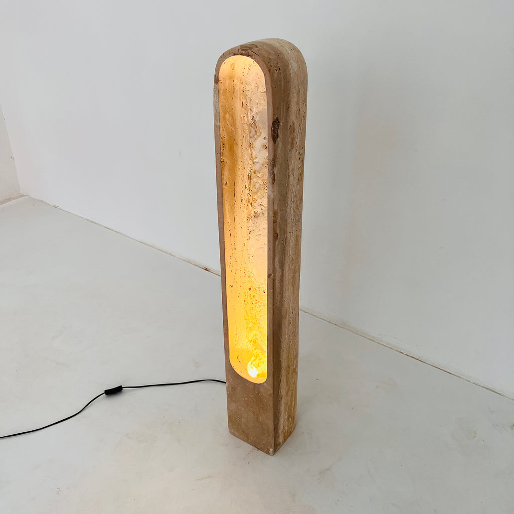 Travertine Tall Glow Floor Lamp