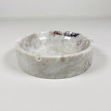 Lube Marble Ashtray - Red & White