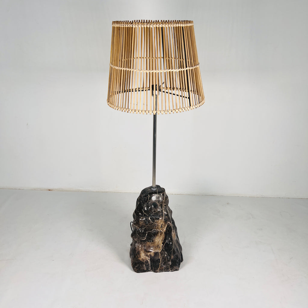 Lumin Brown Stone Floor Lamp