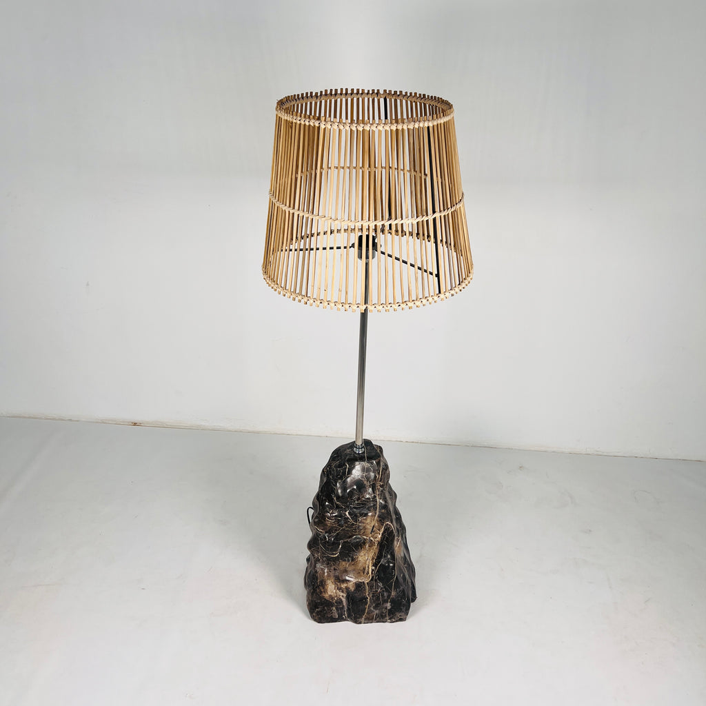 Lumin Brown Stone Floor Lamp