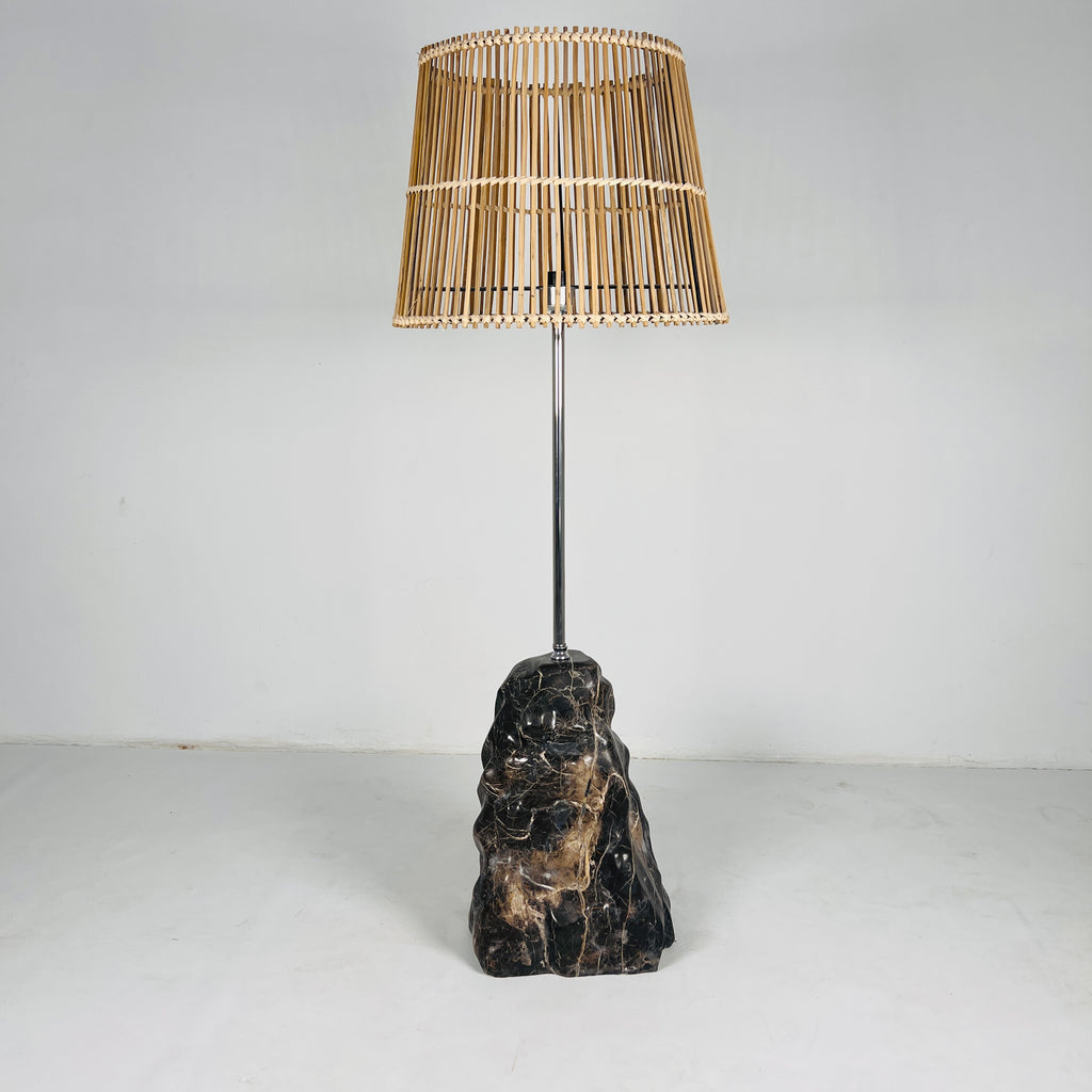 Lumin Brown Stone Floor Lamp