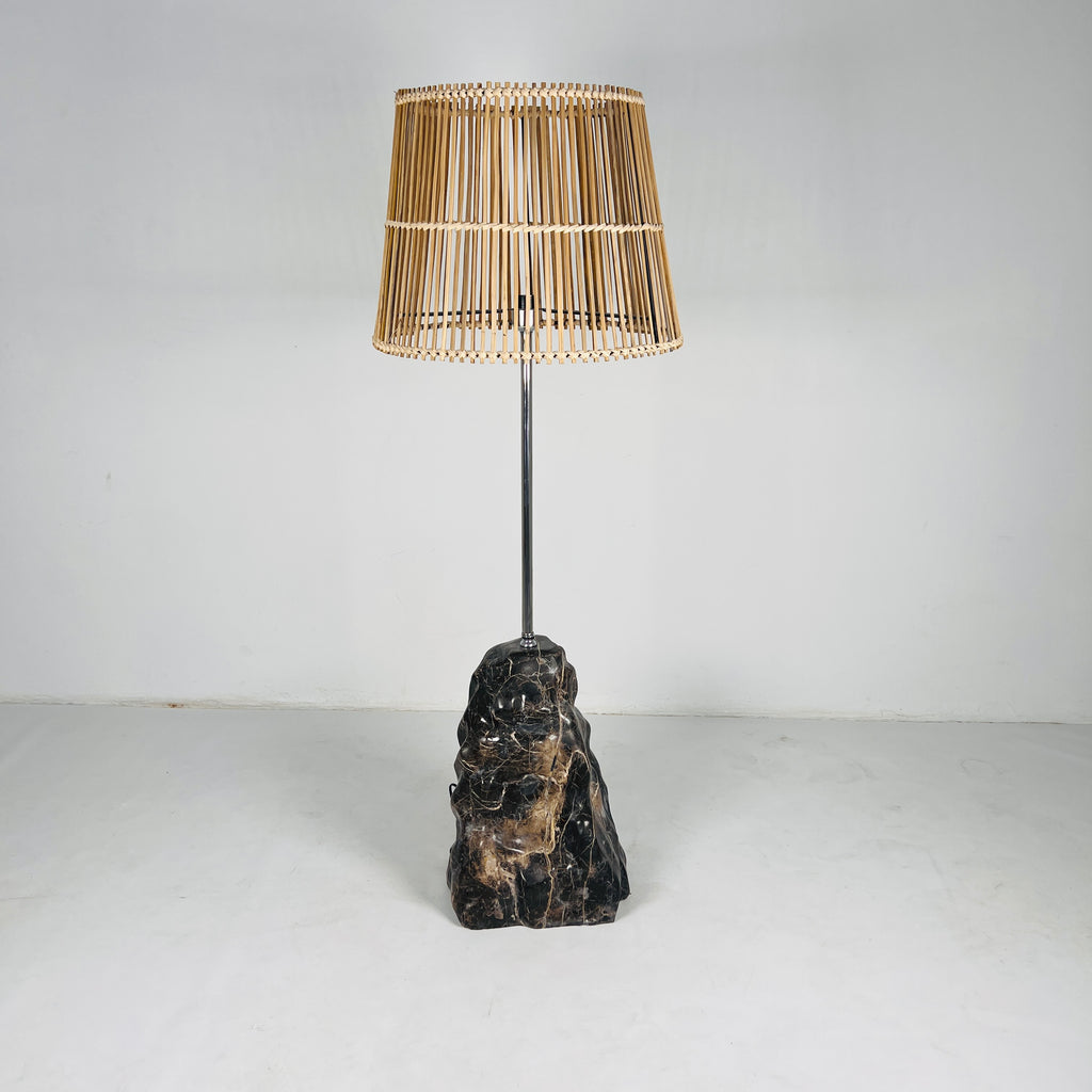 Lumin Brown Stone Floor Lamp