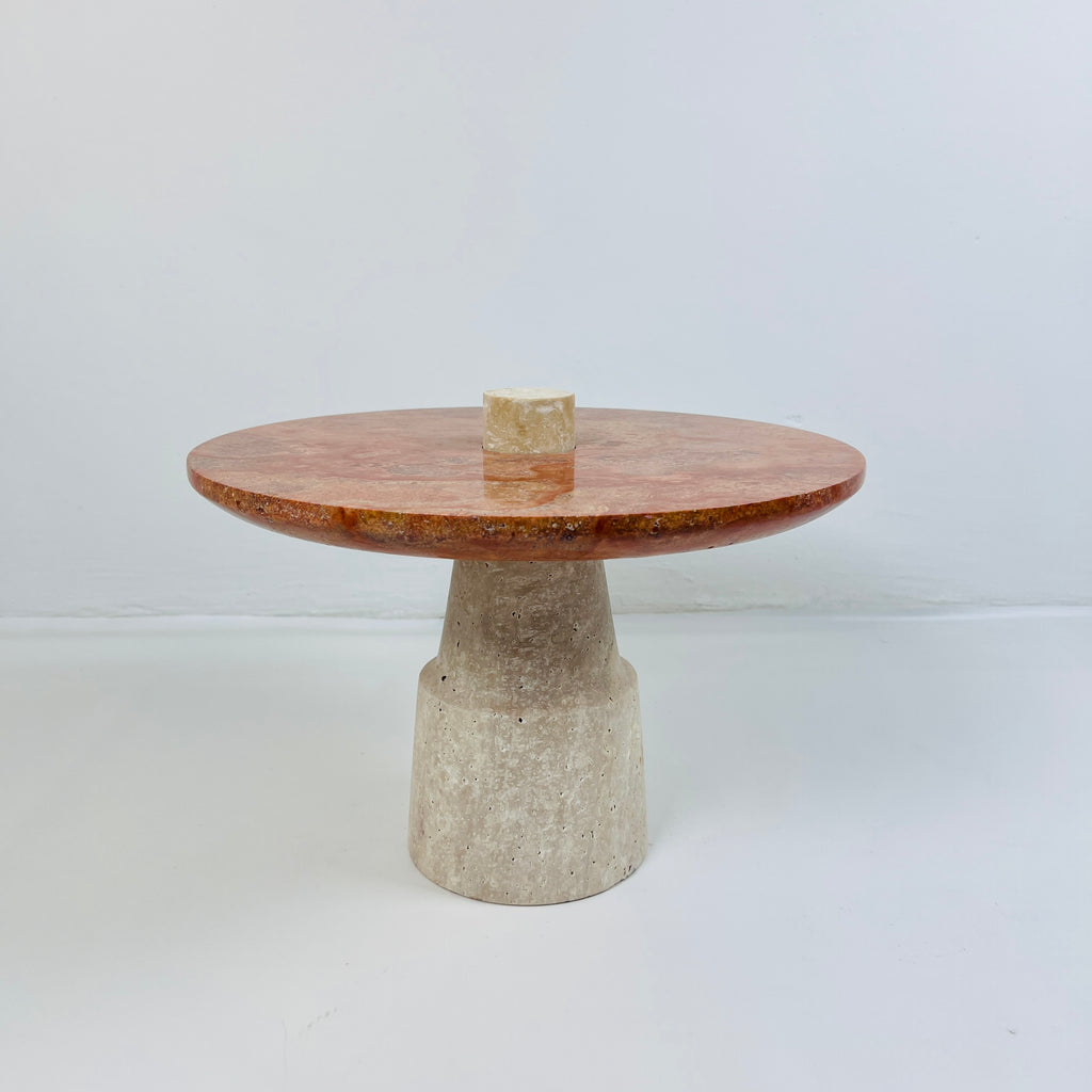 Red Top Marble Cake Stand