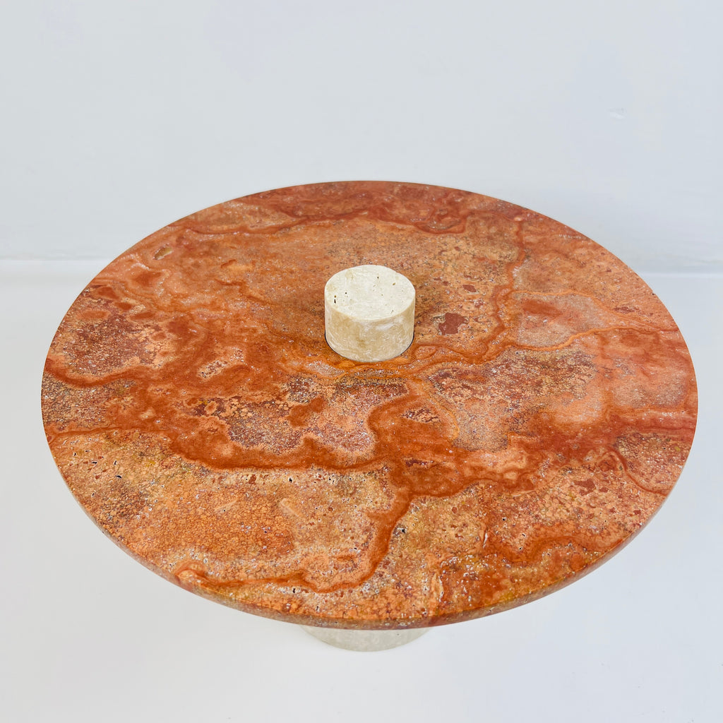 Red Top Marble Cake Stand