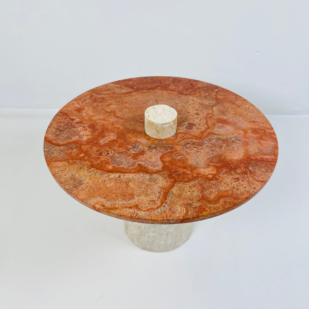 Red Top Marble Cake Stand