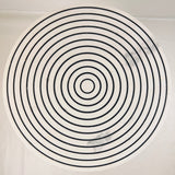 Pinstriped Side Table