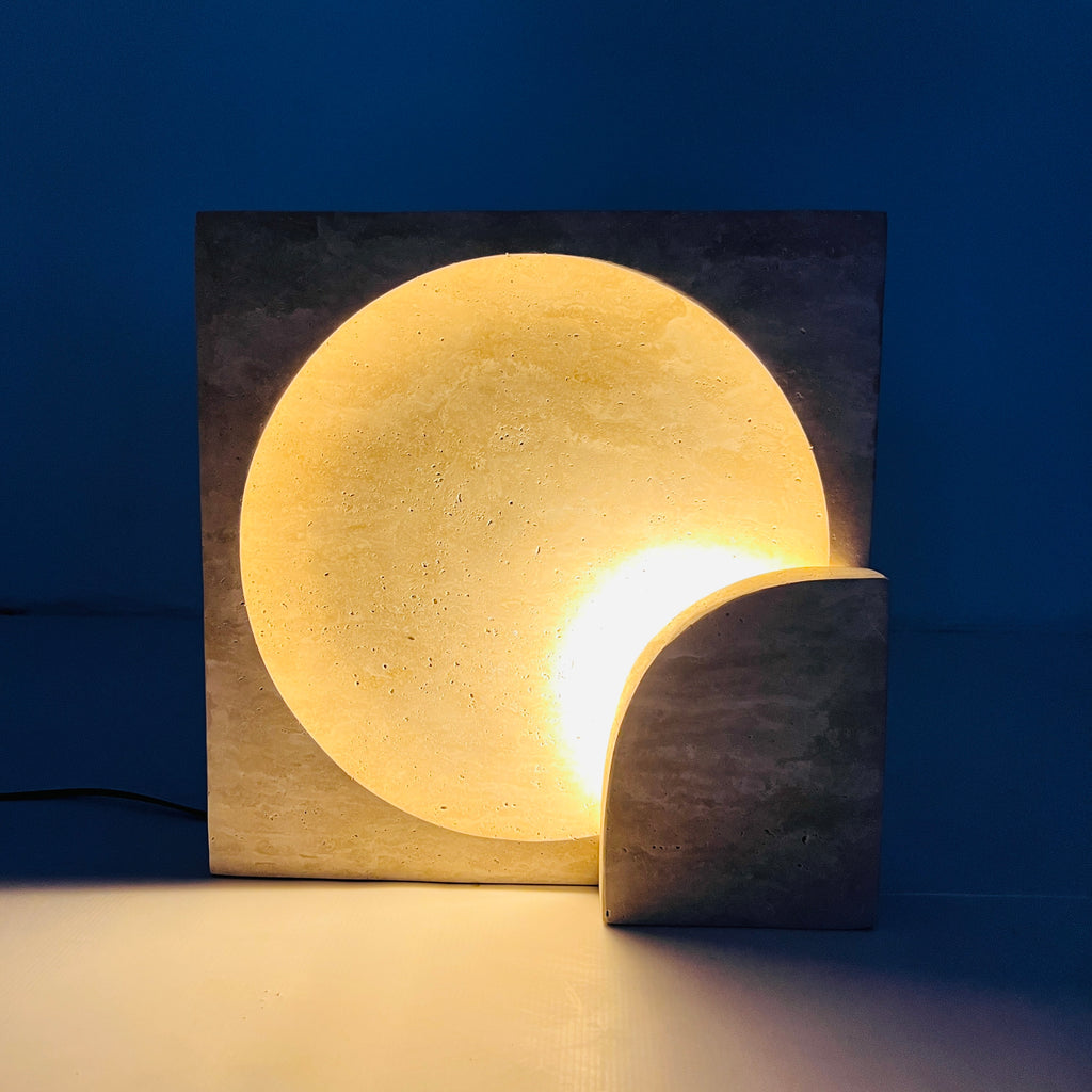 Aurelian Travertine Lamp