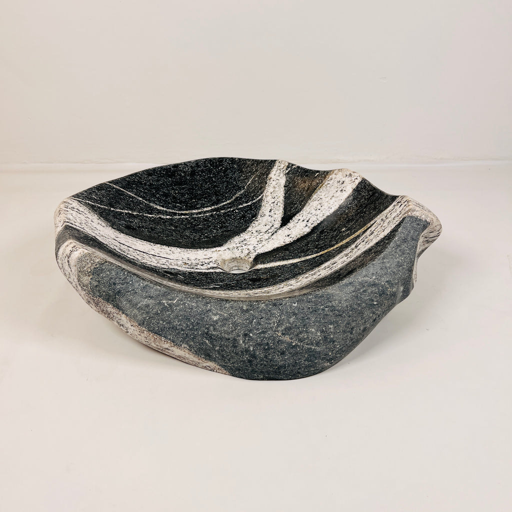 Zebra Striped River Stone Sink