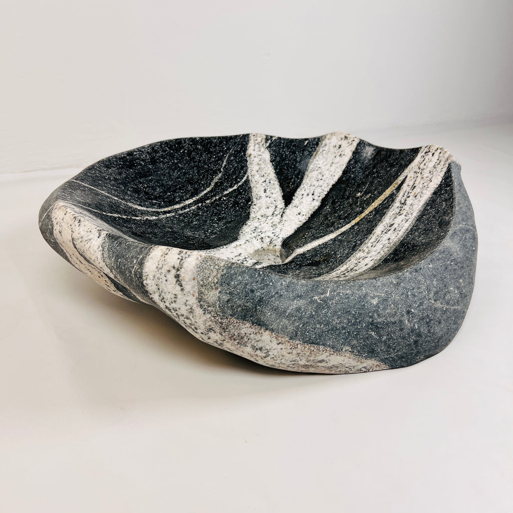 Zebra Striped River Stone Sink