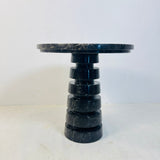 Noir Marble Table - Black & Blue