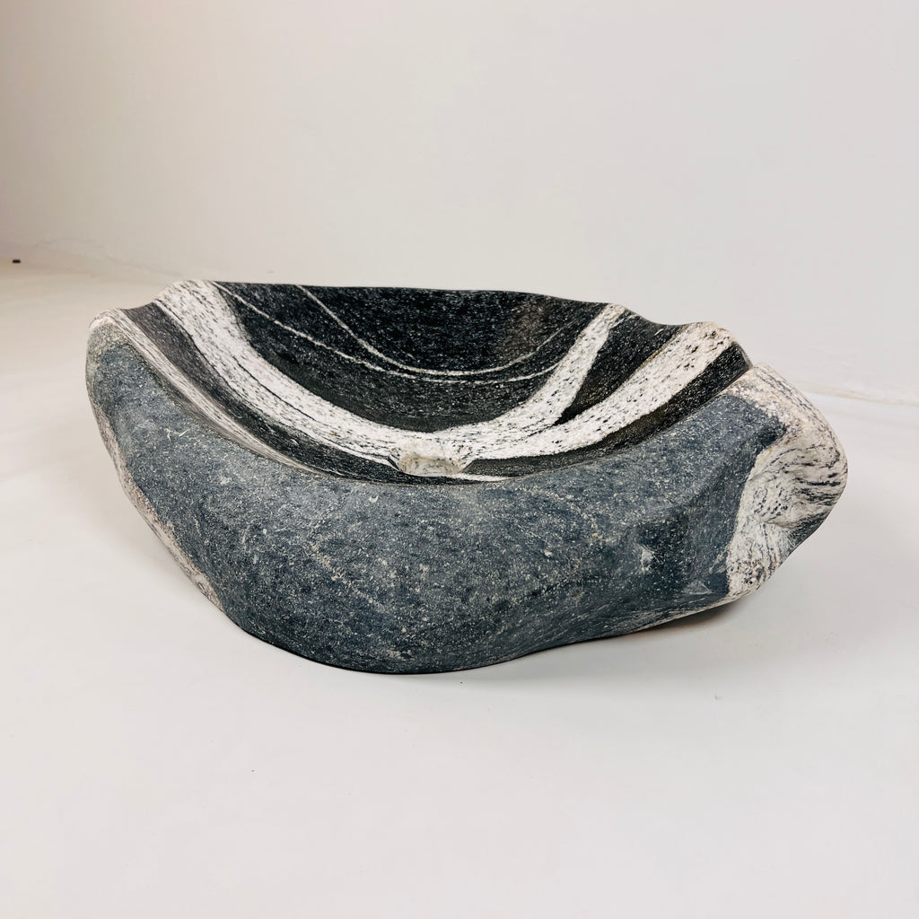 Zebra Striped River Stone Sink