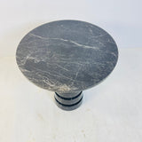 Noir Marble Table - Black & Blue
