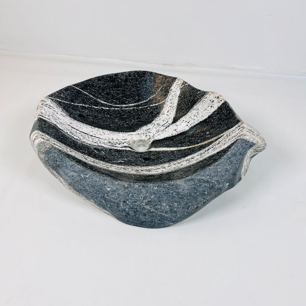 Zebra Striped River Stone Sink