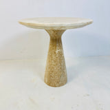 Axis Side Table - Travertine