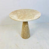 Axis Side Table - Travertine