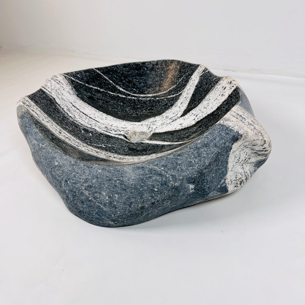 Zebra Striped River Stone Sink