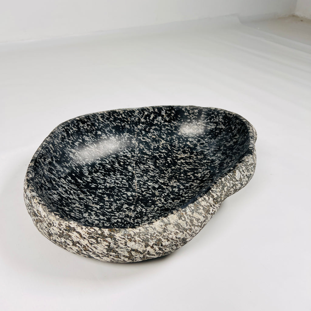 Black With Speckles Riverstone Bowl