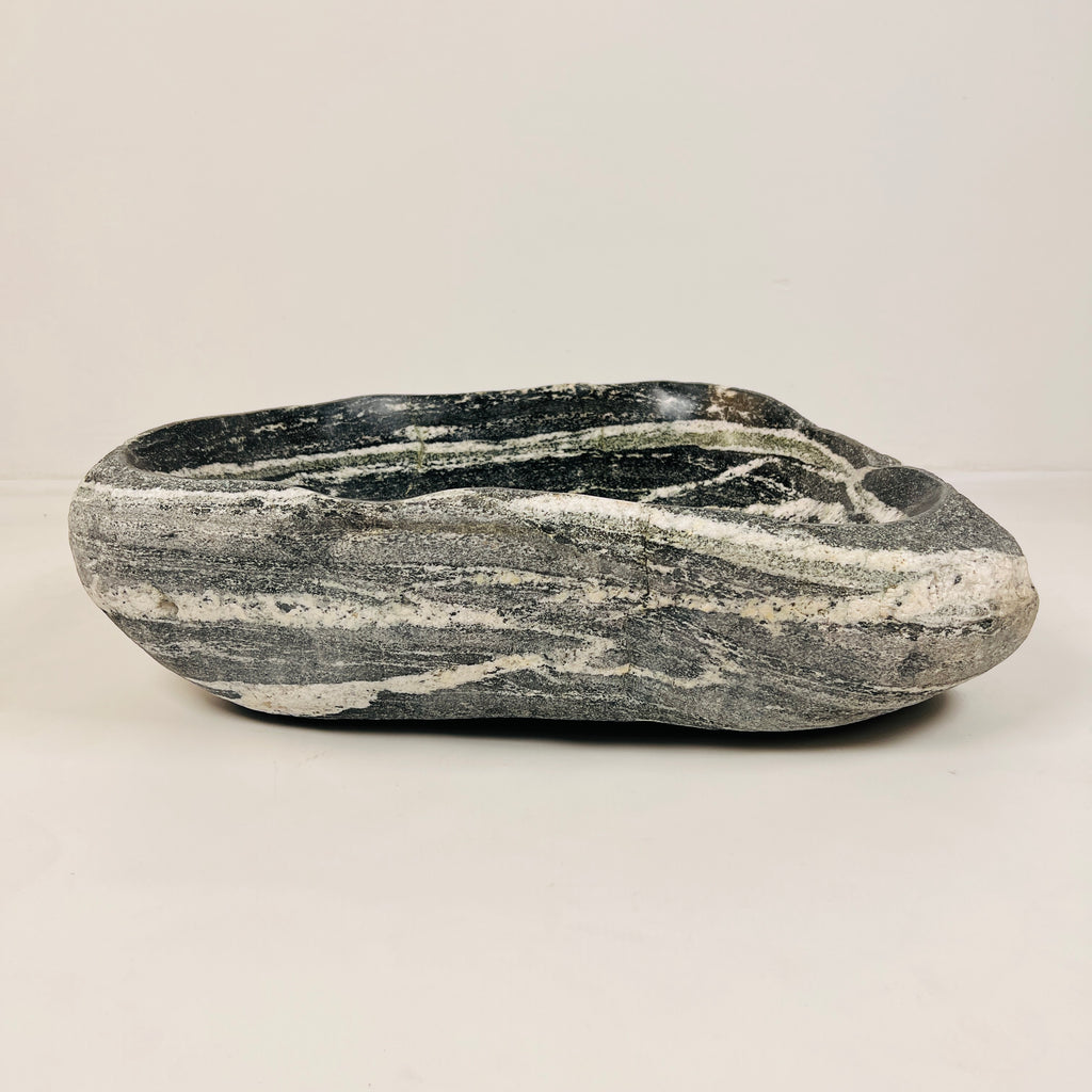 Zebra Swirled River Stone Sink