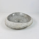 Off white Speckled River Stone Sink