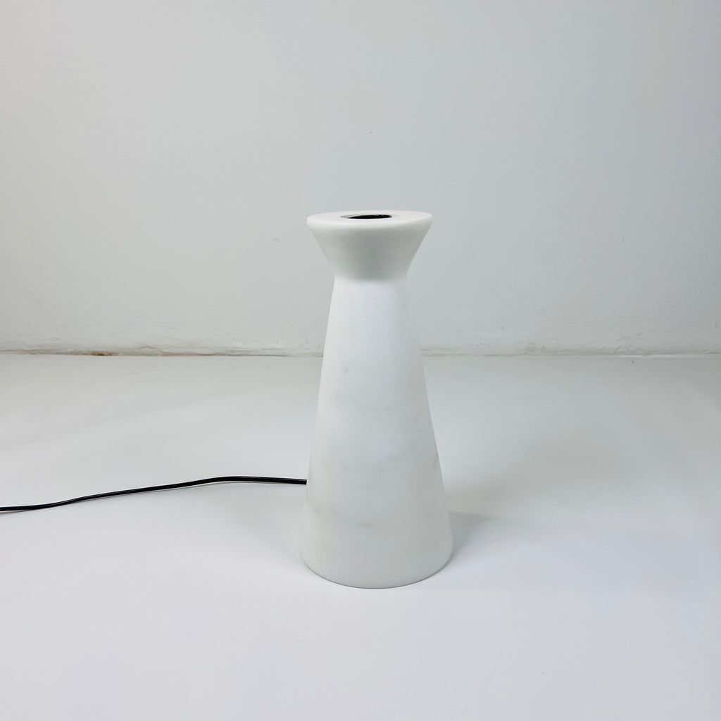 Upside Down Funnel White Table Lamp