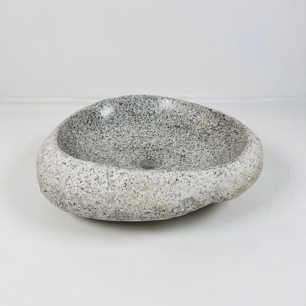 Off white Speckled River Stone Sink