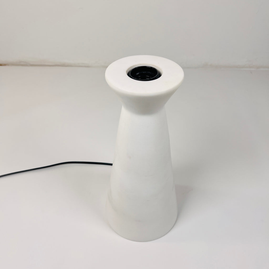 Upside Down Funnel White Table Lamp